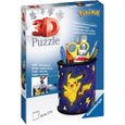 POKÉMON Puzzle 3D Pot à crayons - Ravensburger - Puzzle 3D enfant - sans colle - Pot à crayons 54 pièces - Dès 6 ans-0