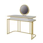 Vicco coiffeuse Tiara, Blanc/Or, 110 cm