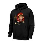 NPZ Sweat capuche Johnny hallyday homme aigle noir - - Noir