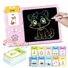 PDZZZD Tablette Dessin Enfant, 255 Cartes Parlantes Mots en Français, Cadeau Jouet Fille Enfant Educatif 2 3 4 5 6 ans, Ardoise Magique