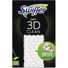 Swiffer Balai Attrape-Poussière, Nettoyage 3D, Recharges Lingettes Sèches 14 Unités