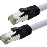 1aTTack.de Câble réseau Cat 8 2000 MHz 40 Gbit s 40 GBase T High End Poe+ Câble Ethernet AWG24 Fils de cuivre flexibles SFTP LSZH