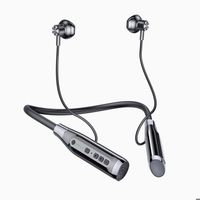 A12 wireless Bluetooth headset, neck-mounted, semi-in-ear wireless sports plug-in - high battery life - comfortable to wear, black