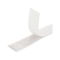 Bande Auto-Agrippante [Blanc] Ruban à Coudre Double Face [1 Mètre x 20 mm] Hook and Loop Extra Solide et Résistante pour la Couture