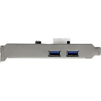 StarTech Carte Contrôleur PCI Express vers 2 Ports USB 3.0 5Gbps avec UASP - Alimentation LP4 PEXUSB3S25