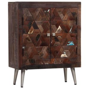 avec 1 Porte et 3 tiroirs en Bois de R/écup/ération Massif Construction Solide Style Vintage 60 x 30 x 70 cm Tidyard Buffet