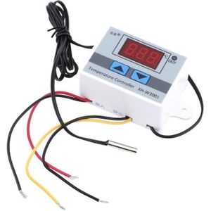 W3002 220v 12v 24v Contrôleur de température numérique 10a Sonde de  commutateur de contrôle de thermostat avec capteur thermostatique étanche