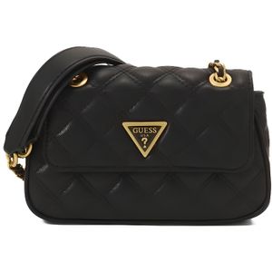 BESACE - SAC REPORTER Sac bandoulière effet damassé Giully Mini  -  Guess jeans - Femme ,U Noir