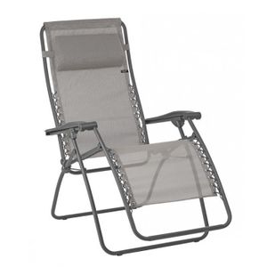 10T Quickfold Plus Chaise de camping pliant l/éger et stable avec repose-pied Noir//Beige