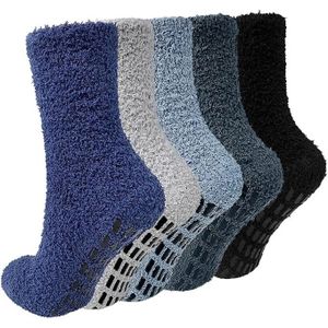 Merclix Chaussettes d'hiver pour hommes pour la maison épais polaire  chaussettes antidérapantes chaudes cadeau homme père 38-44 Chaussettes  Chaudes Homme Chausson Chaussette Homme : : Mode