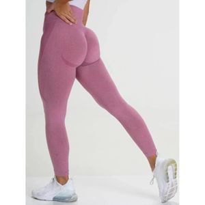 PANTALON DE SPORT Pantalon de sport,Guerin-Leggings moulants taille haute sans couture pour femme,pantalon de yoga,short de fitness- Pink[C79868]