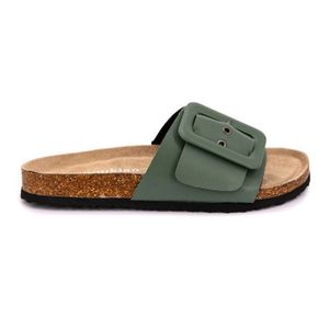 Sandales Plates En Cuir Manoukian - Taille 37 - Couleur Marron - Neufes Avec Emballage