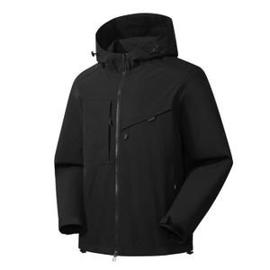 Caxndycing Veste De Pluie Homme Grande Taille – Ultra Légère Imperméable Respirante Softshell Coupe-Vent Vélo Rando