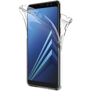 COQUE - BUMPER Coque Samsung Galaxy A8 2018 A530 - Housse Etui Gel TPU Transparent Intégrale Avant Arrière Silicone Souple Phonillico®