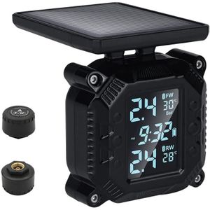 Motyy Moto éTanche SystèMe de Surveillance de la Pression des Pneus en Temps RéEl Capteur Externe éCran LCD sans Fil Moto TPMS 