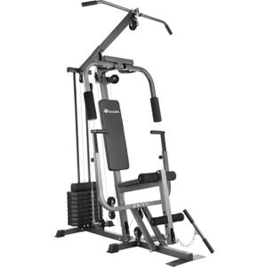 BANC DE MUSCULATION TECTAKE Station de Musculation HULK Appareil à charge modulable- Fonction Chest Press - Charge maximale 150 kg