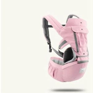 PORTE BÉBÉ Zerone Siège de hanche pour bébé Multifonctionnel Respirant Porte-Bébé Infant Kid Hipseat Ergonomique Wrap Sling(Rose)