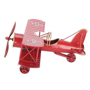 AVIATION Milleplus-Modèle d'avion rétro Modèle d'avion en métal, modèle d'avion rétro en fer pour enfants pour cadeaux pour linge statue