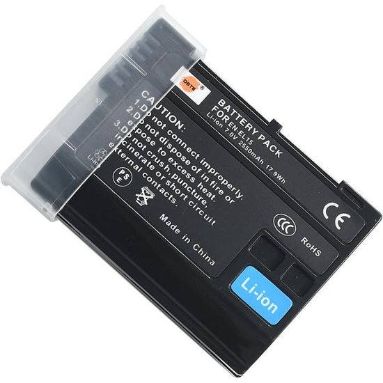 Batterie Platinum EN-EL15b 2600mAh – Compatible Nikon Z6, Z7, D7000, D7100