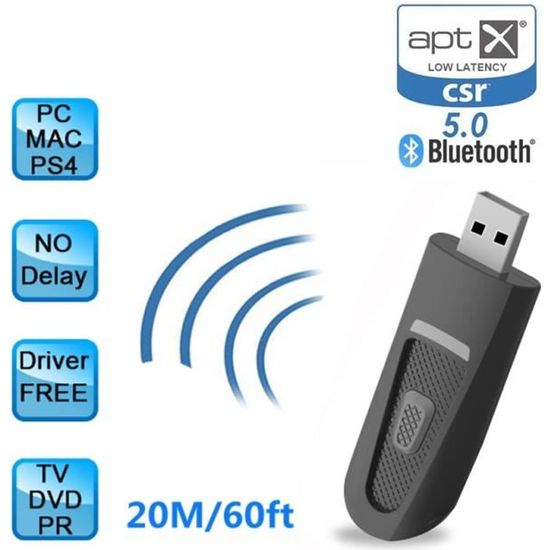 Clé Adaptateur Bluetooth 5.0, USB Bluetooth CSR pour TV PC S26864 -  Cdiscount Informatique