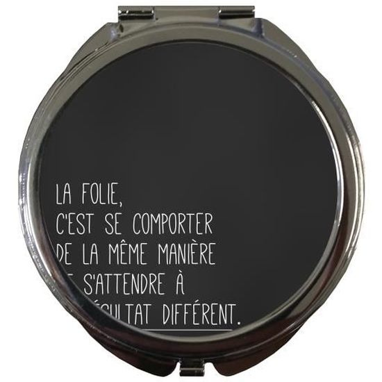 Miroir De Poche Rond Citation Einstein Cdiscount Au Quotidien Miroir De Poche Rond Citation Einstein Cdiscount Au Quotidien