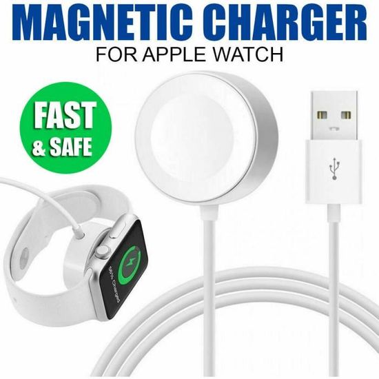 Chargeur magnétique sans fil pour Apple Watch 38mm et 42mm CD177 MFi  certifié - WEWOO - Cdiscount Téléphonie