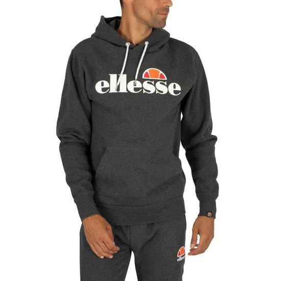 Ellesse Homme Sweat à capuche SL Gottero, Gris