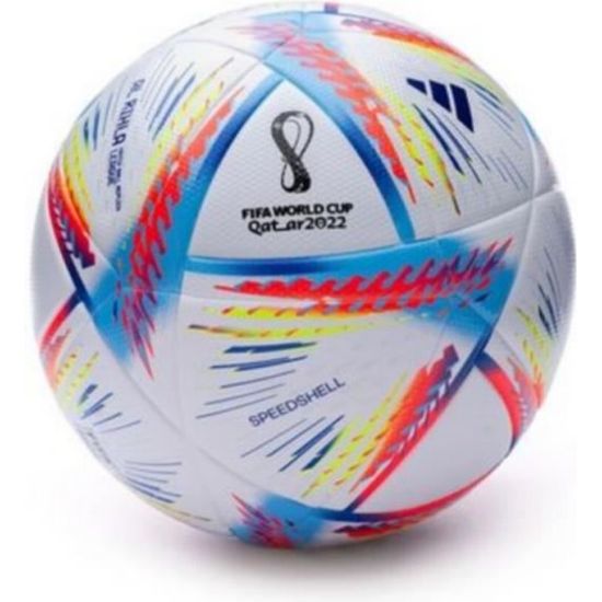 adidas Al Rihla Training World Cup 2022 Ballon de football Blanc/Pantone/Rouge Taille 5