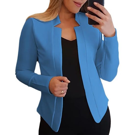 Blazer Femme Ipad Pro TOMWELL Femme Élégant Blazer En Velours à