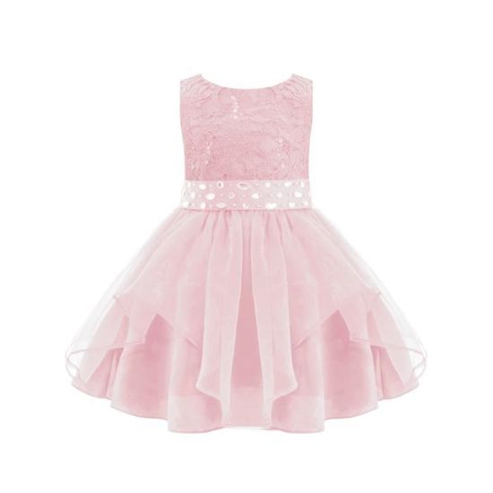 Robe Paillettes Sequin Avec Tulle Pour Fille 1-6 Ans - Princesse Pour Fête, Mariage, Anniversaire - Plusieurs Coloris - 2
