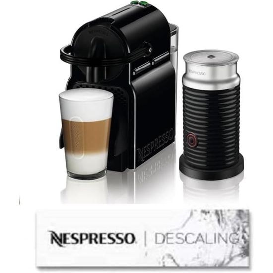 Inissia Avec Aeroccino Et Descaling Set Décalcifiant En80.Bae, Machine