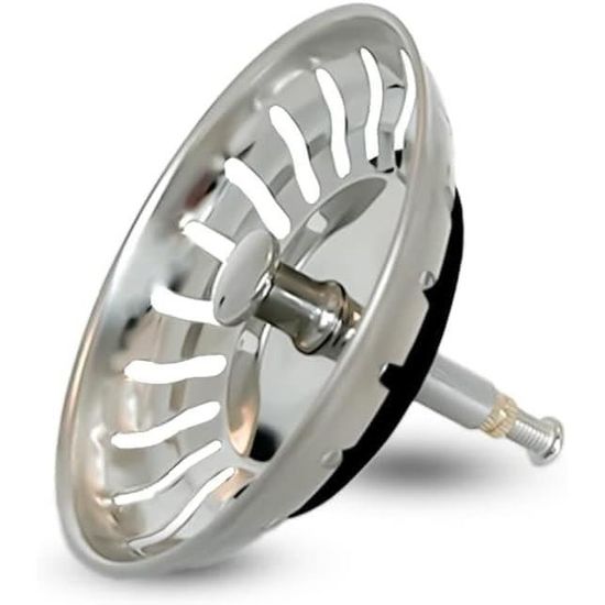 Anpro 82mm Bouchon Evier Cuisine Universel En Acier Inoxydable Filtre Evier