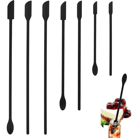Lot De 6 Mini Spatules En Silicone Dernière Goutte - Mini Spatule De Beauté à Double Extrémité