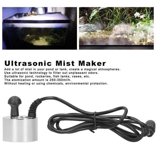 Machine à Brouillard 12 LED - Brumisateur Pour Fontaine, Aquarium, Décoration Halloween Et Noël - 6