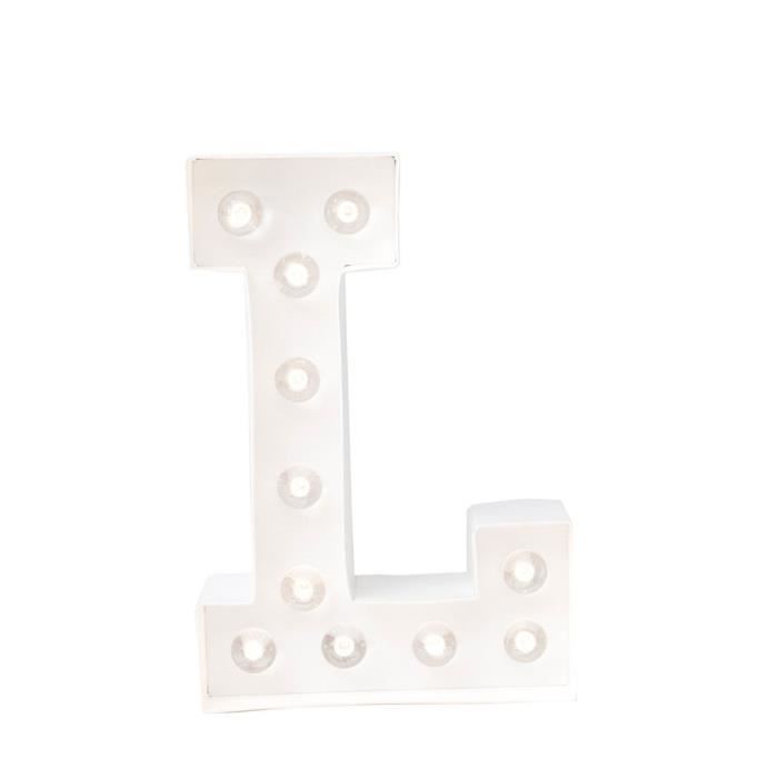 ARTEMIO Lettre lumineuse à led L