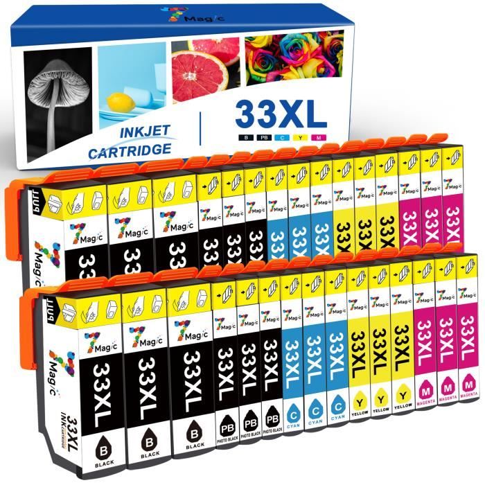 7MAGIC 30Pack Cartouche Epson XP7100 XP540 XP530 XP640 XP635 XP