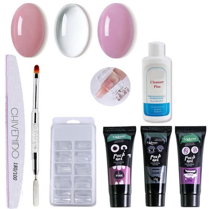 Poly Uv Gel Nail Builder Builder Extension Kit Nail Gel Polish 8 Set 15ml XDD200415700C_1904