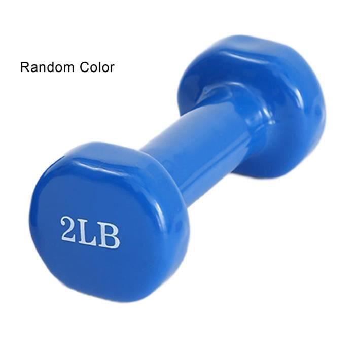 2LB Petit haltère musculation pour femme POIDS Fitness accessoires - 1 pcs - couleur alétoire