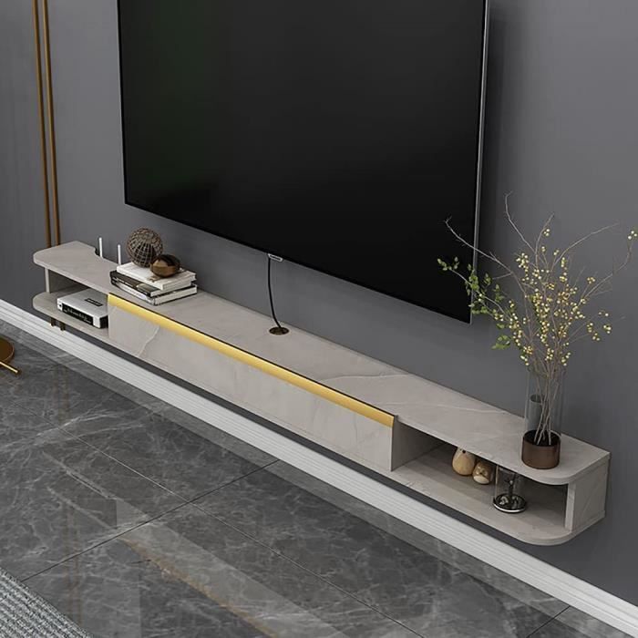 Meuble TV Armoire Murale lowboard,Suspendu Meuble TV Grande Capacité,Banc TV flottant Simple D'Appartement éTroit Et Petit-C - 151