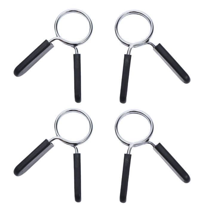 4 pcs Barbell Pince En Acier 28mm Solide Durable Premier Collier Printemps Clip pour Haltérophilie BARRE - HALTERE - POIDS