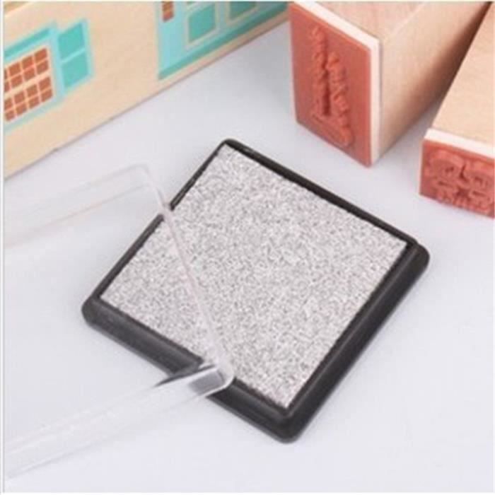UK DIY Tampons Encreurs Encre Scrapbooking Inkpad Décor Carte Stamp Fête Noel Metallic Silver Aw71822