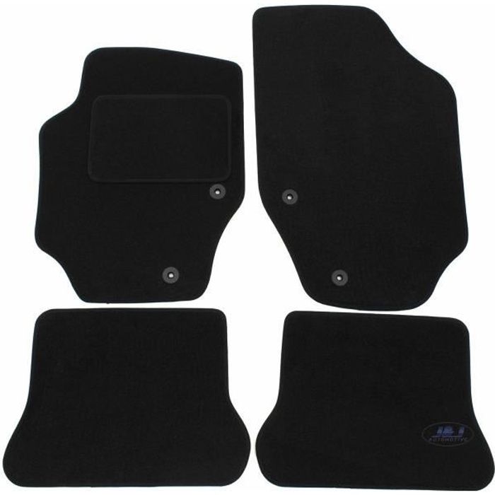 - Tapis de sol noir velours compatible avec PEUGEOT 307 CC 2001-prés 4 pcs