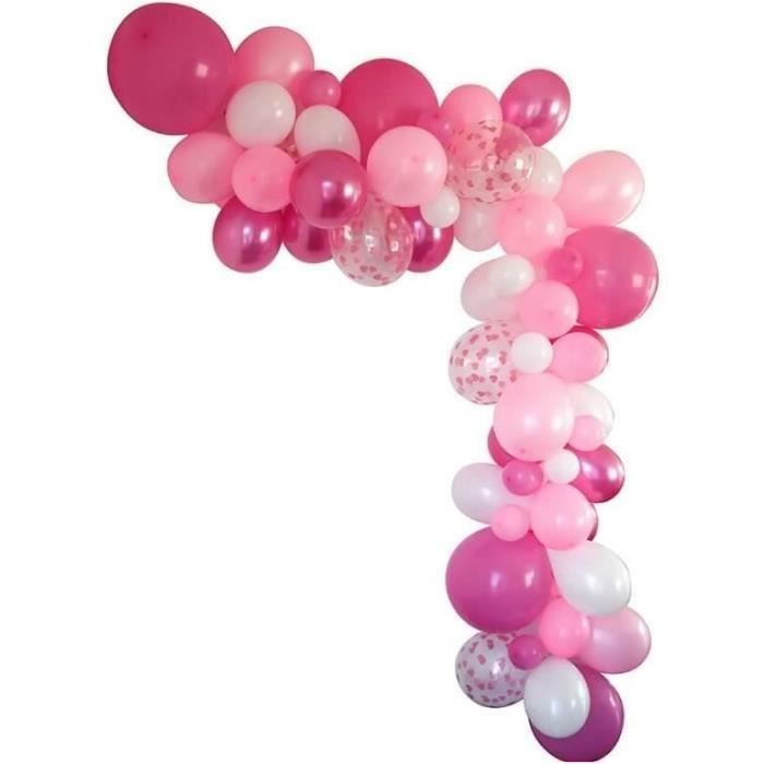 Guirlande organique avec des ballons rose fuchsia (x1) REF/50257
