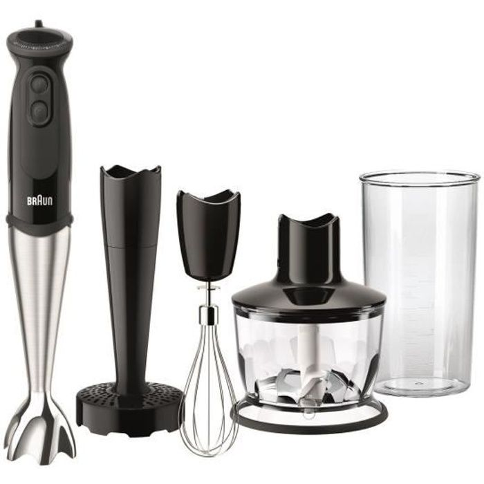 BRAUN MQ5137BK Mixeur plongeant avec hachoir - Noir