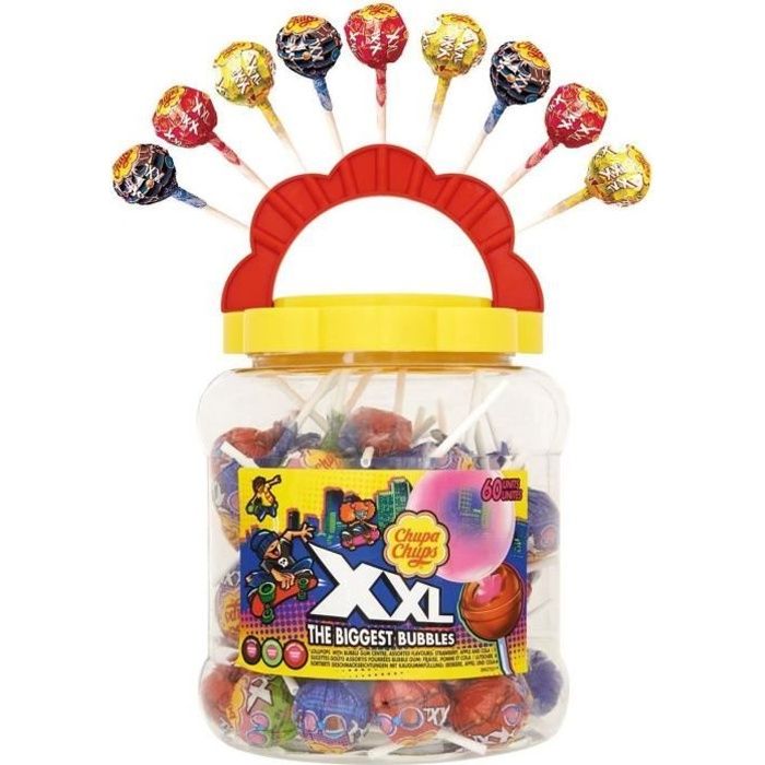 CHUPA CHUPS Tubo de 60 sucettes XXL