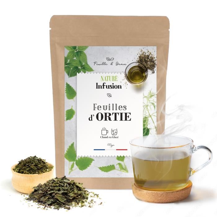 Feuilles D'orties pour tisane et infusion - idéal Cure Detox Drainante - 100 gr