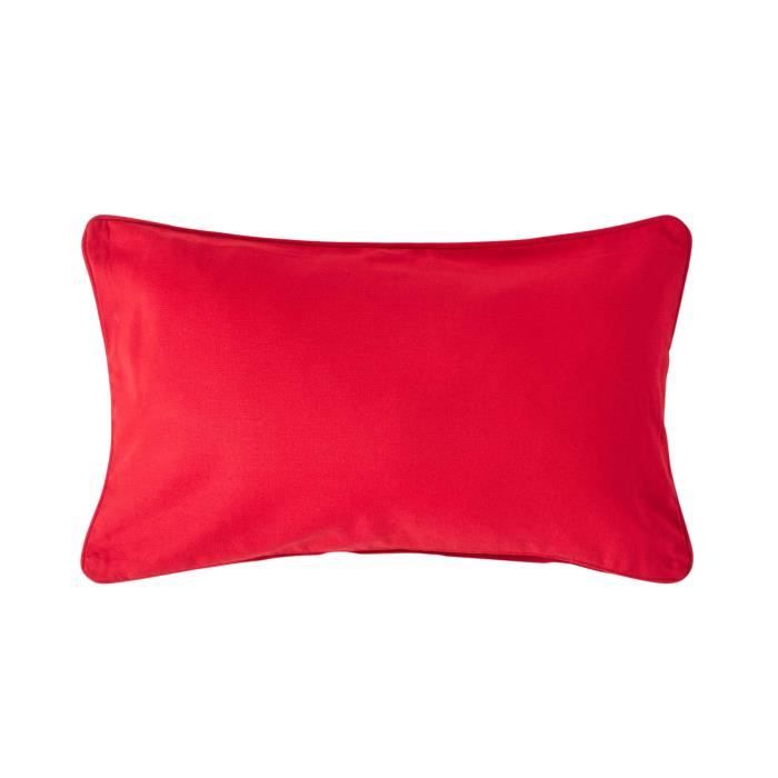 Housse de coussin Uni Rouge, 30 x 50 cm