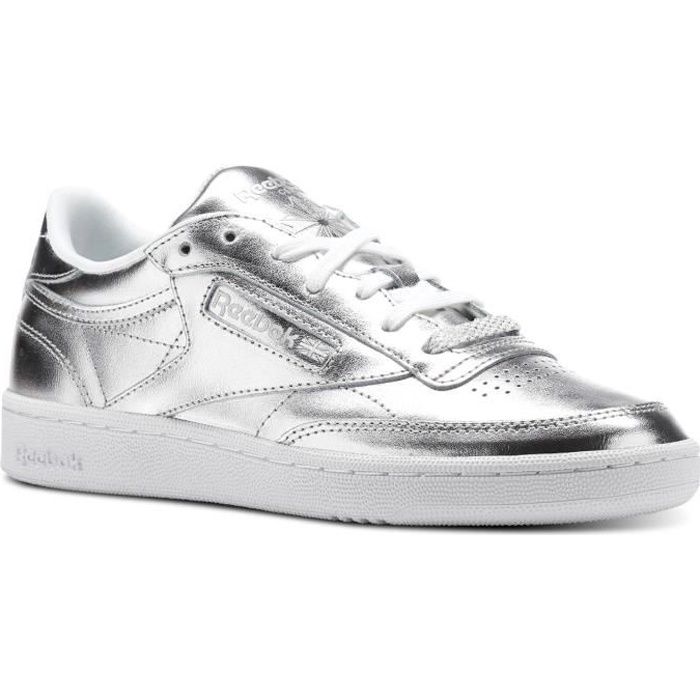 CHAUSSURES REEBOK CLUB C85 SHINE ARGENT
