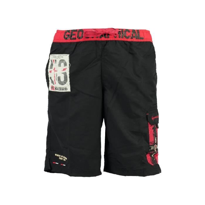 Maillot de Bain Homme Geographical Norway Quisky Noir