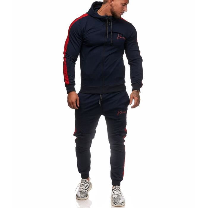 Ensemble jogging homme Survêtement 3392 bleu marine S